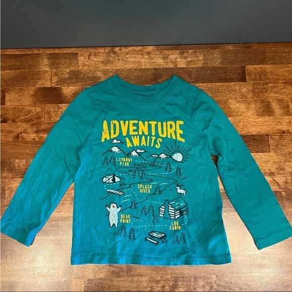 Old Navy Other - Boys 4t Old Navy shirt; Bears Camping Shirt; Adventure Awaits Shirt